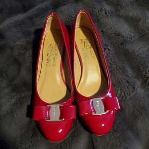 Salvatore Ferragamo Red Patent Leather shoe